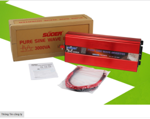 Bộ đổi điện sin chuẩn Suoer 3000w 24V sang 220V - FPC-3000B ĐÚNG CÔNG SUẤT