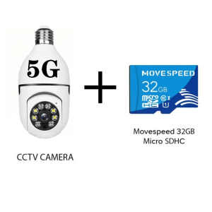 CAM720 Smart Bulb Camera 1080P HD 360° Rotatable WiFi IP Security Camera with Night Vision & Motion Detection Connect Cellphone