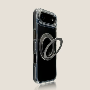 Luxury Clear Magnetic For Magsafe Wireless Charging Case For iPhone 17 16 15 14 13 Pro Max 360° Stand Holder Armor Cover Funda