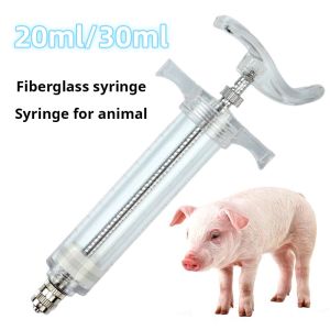 20/30ML Fiber Glass Syringe Heavy Duty Veterinary Injection Syringe Farm Animal Give Medicine Feeder for pig piglets cow chicken