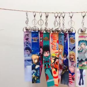Anime Jujutsu Kaisen Cartoon Lanyard Hanging Key Chain Holder Gojou Satoru Itadori Yuuji Ryoumen Sukuna Kugisaki Nobara Fushiguro Megumi Keychain kids gift