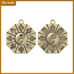 [The Gesh] จี้สร้อยคอไดอะแกรม taoism จี้เครื่องรางจีนหยินหยางเครื่องรางการทำนายแบบทำด้วยตัวเองพวงกุญแจเครื่องประดับ