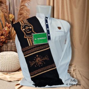 Surban Batik Khasmir Motif TRM NU | Sorban Rida Nahdlatul Ulama | Sorban Pria Kasmir Printing