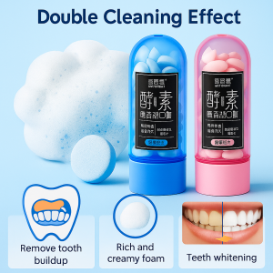 [Portable and liquid-free] Fragrant solid toothpaste particles / a must-have when going out