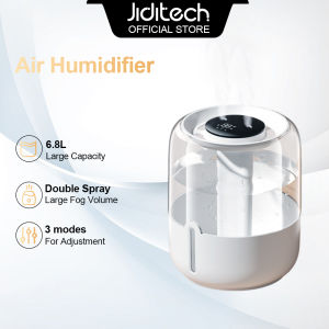 6.8L Air Humidifier Large Capacity  Dual Mist Humidificator LED Night Light Digital Display