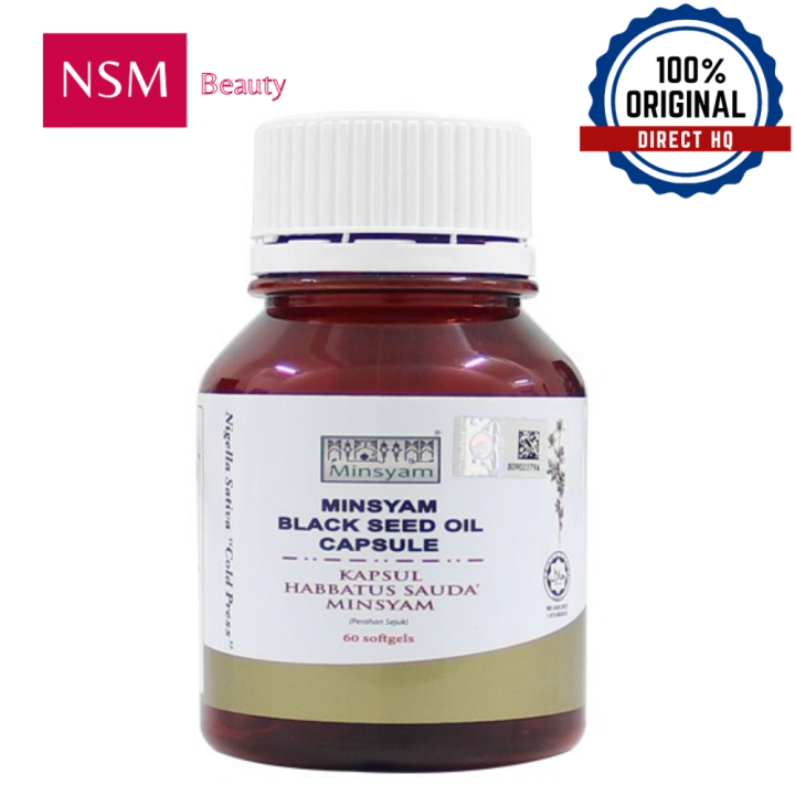 MINSYAM KAPSUL MINYAK HABBATUS SAUDA (BLACK SEED OIL) 60 SOFTGEL
