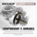 Seasir commando CuộN Máy câu cá bằng carbon 168g siêu nhẹ bfs Ống cuộn dây câu đôi spool nmb tỷ lệ bánh răng trục 7.1:1 điện kéo 9kg Carbon rocker. 