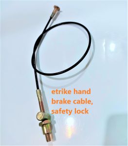 ebike trike hand brake cable safety lock brake commonly use for etrike or other similar brand or model