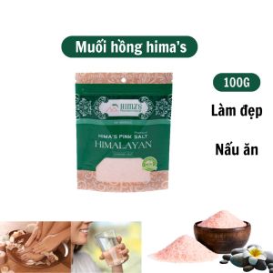 Muối hồng Himas  500g -100g - sử dụng ăn- uống - làm đẹp- ngâm chân- tẩy bế bào chết - Hương Nhiên