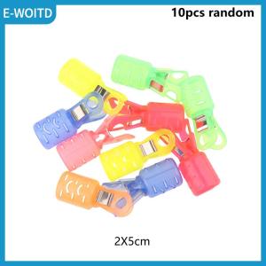 【E-WOITD】 10Pcs Squid Jig Hook Protector Cover Shrimp Storage Case Buckle Tail Hook Cover Fishing Jigs Lure Safety Cap Plastic Sleeves