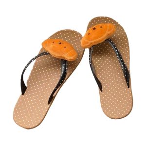 XINSU38 Cartoon Beachwear Flip Flops Round Dots Anti Slip Bunny Bear Flip Flops All Match Clip Toe Outer Wear Slippers Women