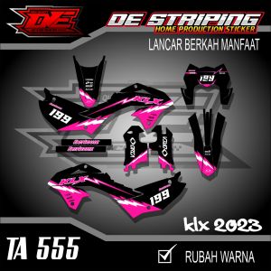 Stiker Decal Motor Klx 150 SM 2023 Terbaru Fullbody Simpel Kode TA555