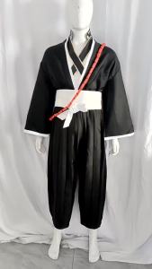 Anime Bleach Kurosaki Ichigo Cloak Thousand Year Bloody Fullbring Bankai Look Cosplay Halloween part