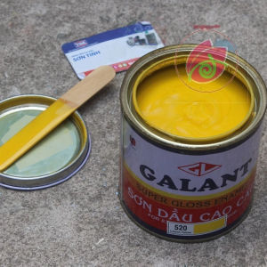 Sơn dầu cao cấp galant 3 lít màu vàng chanh nghệ 520 - Sơn gốc Alkyd cao cấp cho gỗ và kim loại
