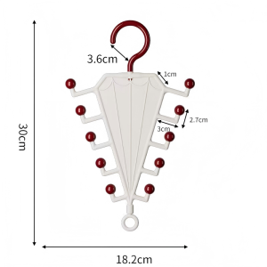 V-Shaped Space Saving Clothes Hanger Double-Sided 10 Hooks Laundry Hanger Non-slip Underwear Socks Holder Wardrobe