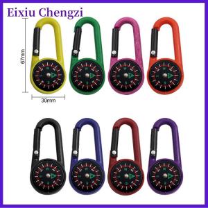 Eixiu Đa chức năng ngoài trời Keychain Mini la bàn leo núi vòng chìa khóa Snap móc Cắm Trại Đi Bộ Đường Dài công cụ đi bộ đường dài hàng hóa