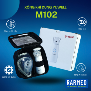 Máy xông khí dung cầm tay mũi họng Yuwell M102 bỏ túi thuận tiện dùng bất kỳ nơi đâu