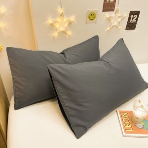 1 Cặp Màu Trơn Gối Giặt Được Trường Hợp 2Pcs Da Mềm Mại-Gối Thân Thiện Với Bảo Vệ Bìa