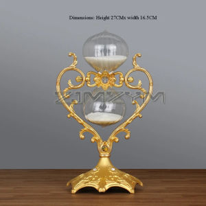 [Legend6] นาฬิกาทรายทำจากโลหะรูปหัวใจนาฬิกาทรายจับเวลาขนาด30/60นาทีนาฬิกาทรายแก้วนาฬิกาทรายโบราณเครื่องประดับความคิดสร้างสรรค์ที่บ้านยุโรป