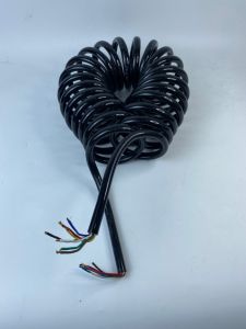 สายไฟสปริง 7 สี สําหรับรถพ่วง รถหัวลาก รถเทรเลอร์ สายไฟคอยส์ 7 สี สายไฟ 7 สี หัวไปหาง สายไฟรถพ่วง สายไฟรถหัวลาก