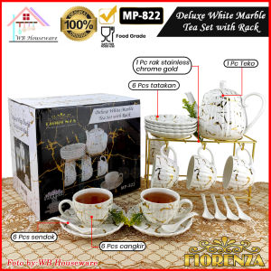FIORENZA Tea set Teko Teh Set Black Marble MH-822