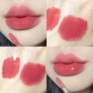 2 in 1 Double Head Lip Glaze Waterproof Long Lasting Lip Mud Matte Mist Face Lip Honey Water Gloss Lip Tint