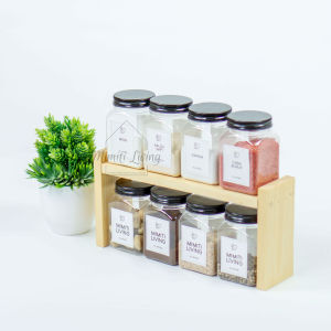 Tempat toples bumbu/ rak bumbu dapur serbaguna minimalis