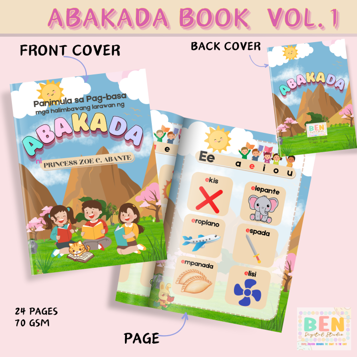 ABAKADA BOOK (A5 SIZE) PANIMULA SA PAG-BASA / BOOK / PRACTICE READING ...