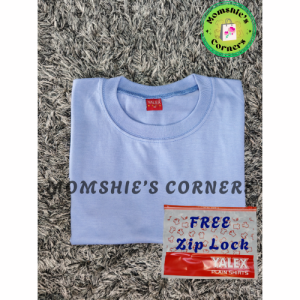 YALEX Casual Round Neck T-Shirt in Blue Shades - Short Sleeve Comfort Fit with Free Ziplock