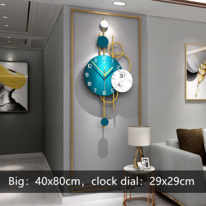 Nordic Style Jam Dinding Simple and Fashion Mute Minimalist Digital Clock Vintage Creative Wall Clock Modern Living room Decorations 挂钟 壁钟