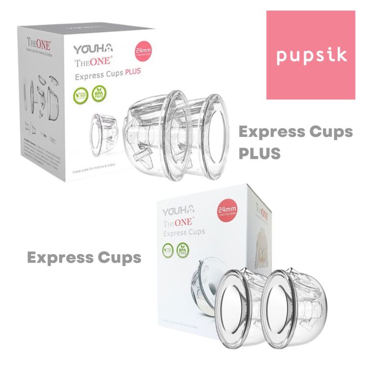 Youha Express/Express PLUS Handsfree Collection Cups Set for Medela/Spectra  (2 Cups) - Direct From Distributor