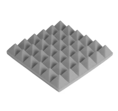 CHEAPEST!!! Bean Estore 12 Pcs Acoustic Sound Proof Foam Panels 30 * 30 * 5cm Soundproofing Treatment Studio Wall Padding Sound Absorbing Dampening Foam Treatment Fireproof Soundproof Pyramid