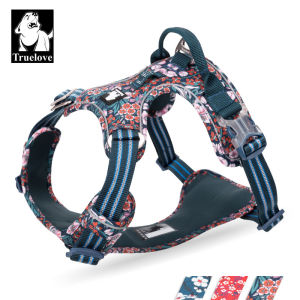 TRUELOVE Dây Dắt Chó Bằng Nylon Phía Trước Dây Dắt Thú Cưng Mềm Không Kéo Có Hoa Điều Chỉnh Được Phản Quang Cho Chó Nhỏ Vừa Lớn Huấn Luyện Chạy Bộ