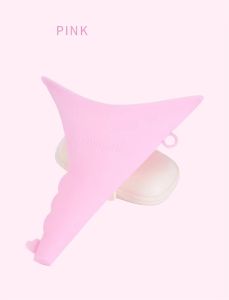 JIEMUโถปัสสาวะผู้หญิงพกพา พับได้ ใช้เดินทาง แคมป์ปิ้ง ทำจากซิลิโคน กรวยฉี่ สตรี ที่ฉี่สำรองฉุกเฉิน อ่อนนุ่ม ไม่เสียงทรง