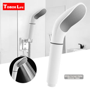 Tomor Life White New Design Booster Water Saving Water Spray Spout Faucet Shower Head