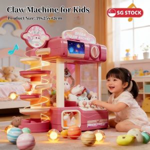 Claw Machine for Kids Mini Vending Arcade Game Toy with Sound for Girls Candy Grabber Prize Dispenser Machine Gift Boy Girls Toy