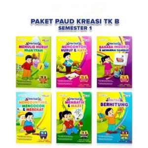 Buku Paket Besar TK A TK B Smt 1 & 2 (Paket 6 Buku) -Lingkar Media