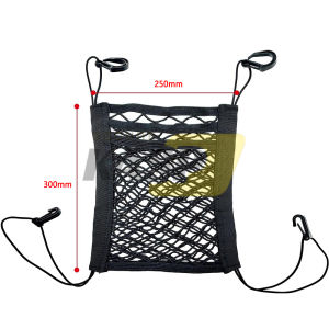 2 To 3 Layer Car Mesh Organizer Storage Net Strong Bag Barrier Of Backseat Pet Kids (Upgrade Stretch Length)
