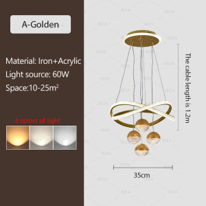 Dining Room Chandelier Modern Bedroom Lamp Decorative light Round Dining Table Bar Lamp Room Lamp