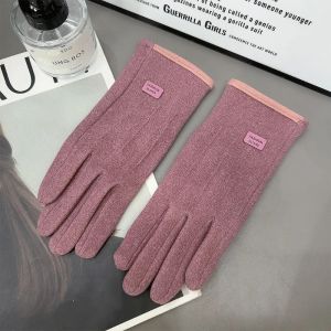 Winter Plush Warm Gloves Women Touchscreen Gloves Windproof Thermal Gloves for Driving Running Ski Riding Mittens