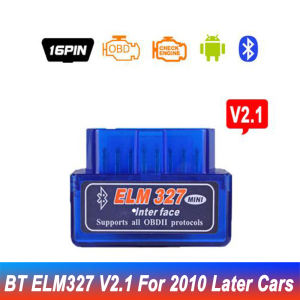 ApexRide ELM327 Mini OBD OBD2 Bluetooth Wireless Car Scanner V2.1 Alat Scan Mobil OBDII Auto Tool