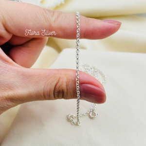 FLORA 0032M - [Có bán lẻ] Dây chuyền bạc ta mặt hình phi hành gia dành cho bé trai