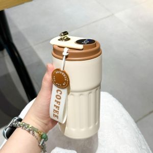 Intelligent Coffee Cup 316 Stainless Steel Coffee Mug 450ml Temperature Display Thermos Mug Vacuum