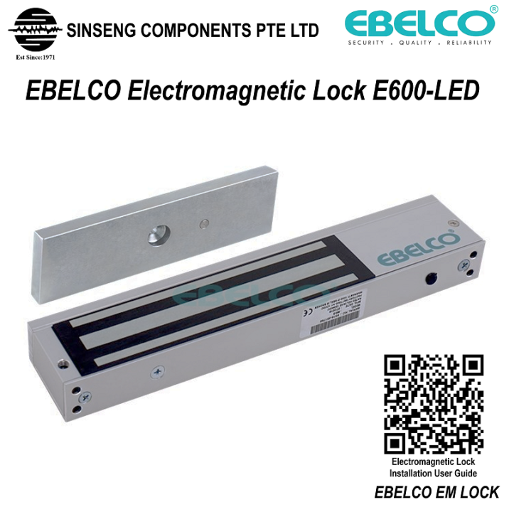 EBELCO EM Lock (280KG/600lbs) High Quality Electromagnetic Lock for ...