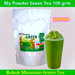 Bubuk Minuman GREEN TEA 1 ons - Powder GREEN TEA  Bubble Drink 100gr