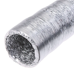 Flexible Ducting Hose Dryer Vent Hose Air Duct with 2 Screw Clamps Duct Hose Fire-proof High-temperature Resistant