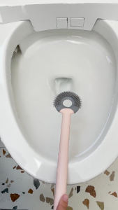 Bàn Chải Bồn Cầu Silicone không trầy xước Móc Dán Tường không khoan bàn chải vệ sinh phòng tắm dễ dàng để làm sạch