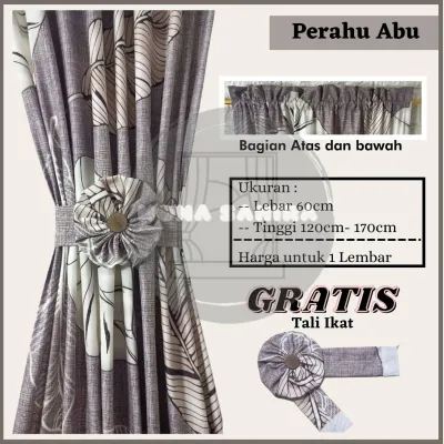 (Alisya Mall) GORDEN KUPU KUPU EMBOSS GORDEN SPIRAL GORDEN IKAT PITA JENDELA MINIMALIS HORDENG TIRAI hordeng korden minimalis gorden jendela gordeng mewah