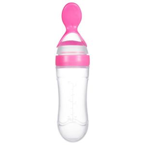 KOI STORE Botol Dot Silicone sendok makan bayi