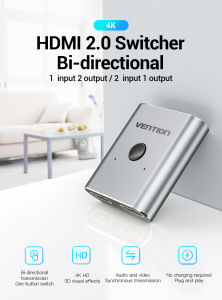[Vention] HDMI 2.0 4K HDMI Switch Bi-Directional 1 in 2 / 2 in 1 Switcher